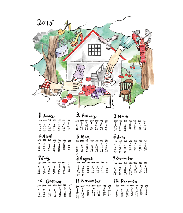 東洋美術学校「トウビ展」カレンダー