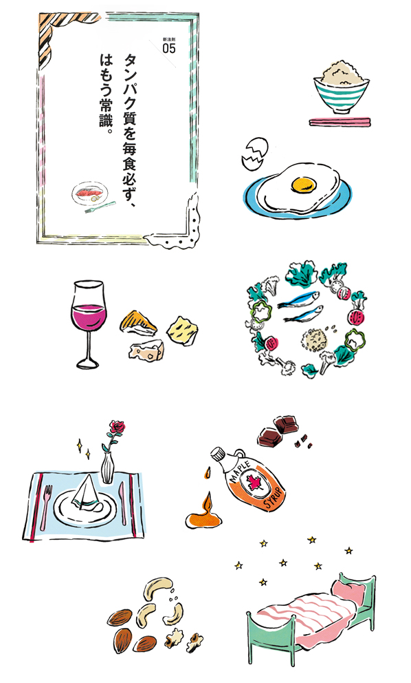 anan PLUS「キレイなカラダになる食べ方」Mook イラストレーション